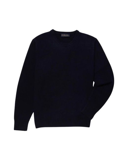 Brooks Brothers Blue Round-Neck Knitwear for men