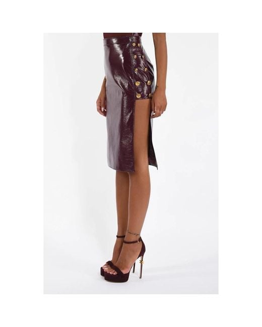 Midi Skirts Elisabetta Franchi de color Red