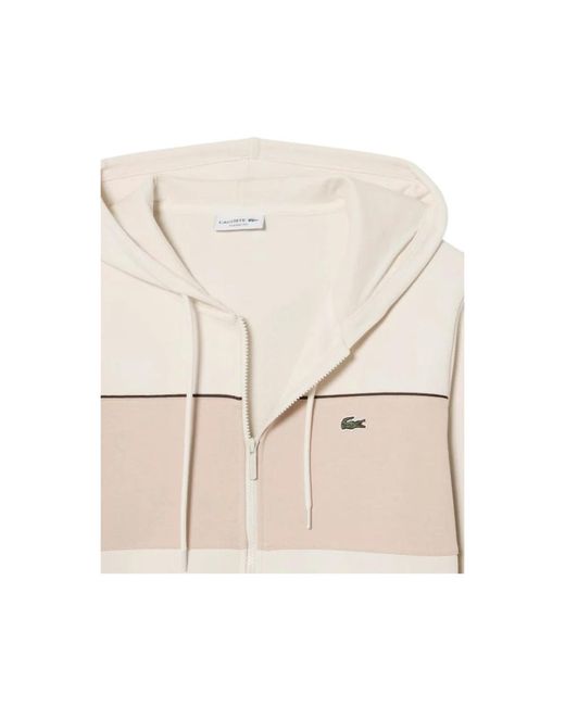 Lacoste White Zip-Throughs for men