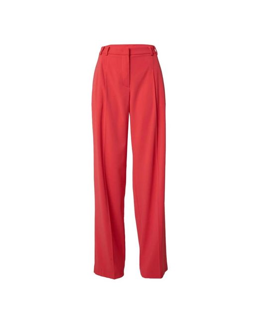 Patrizia Pepe Red Wide Trousers