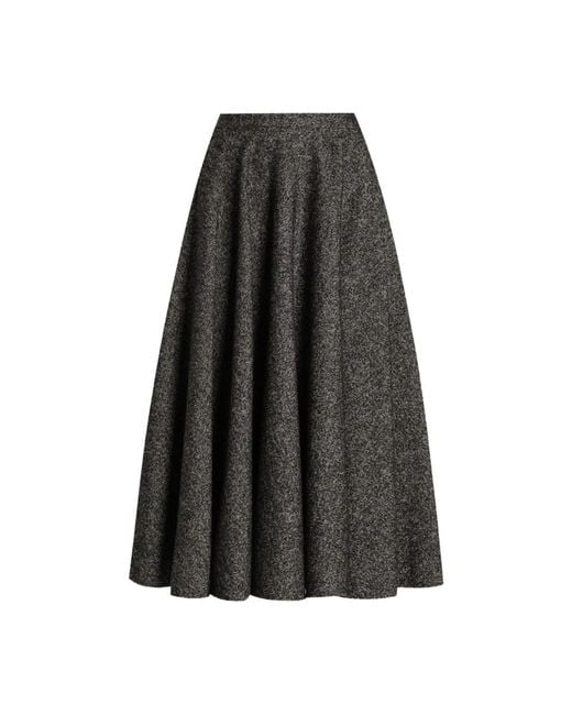 Dolce & Gabbana Black Midi Skirts