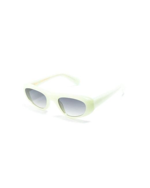 Kaleos Eyehunters White Sunglasses