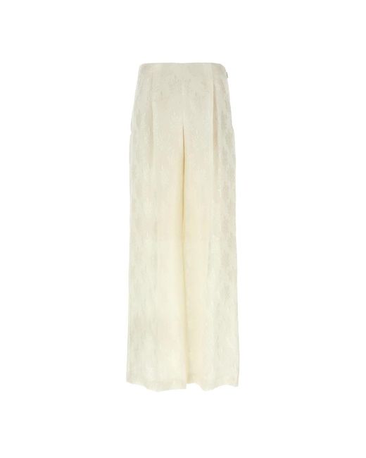 Fendi Natural Wide Trousers