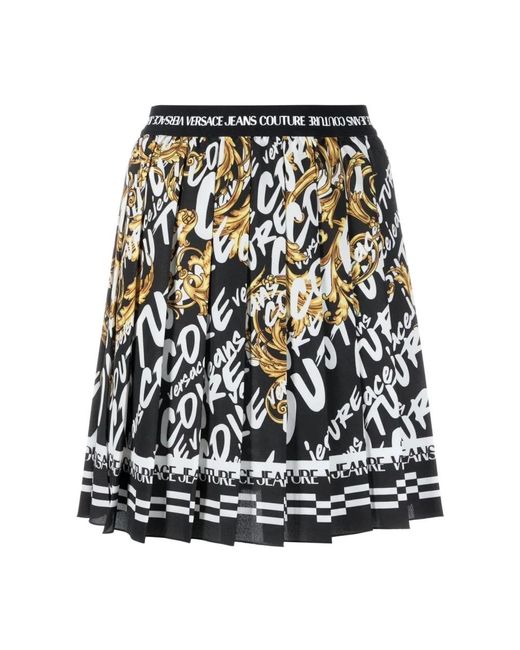 Versace Black Short Skirts