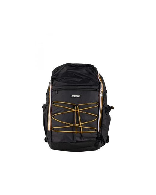 K-Way Black Backpacks for men