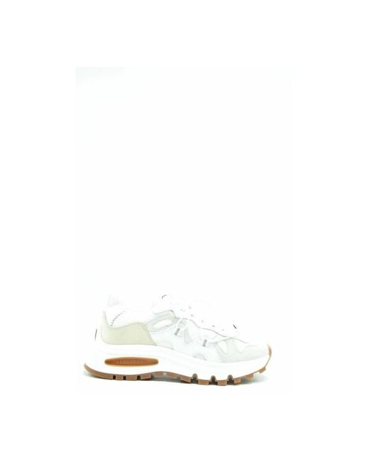 DSquared² White Weiße Leder Slip-On Sneakers