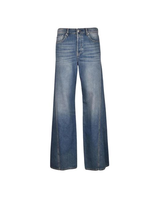 Lanvin Wide Jeans in het Blue voor heren