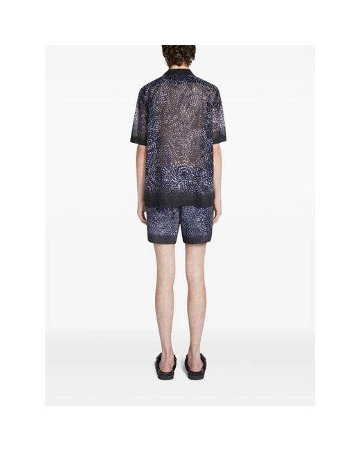 Dries Van Noten Blue Beachwear for men