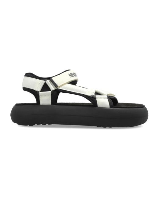 Moon Boot Super Sandal in het Black voor heren