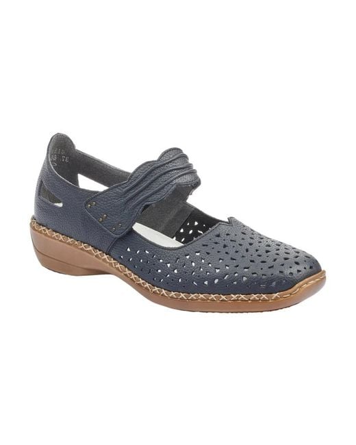 Rieker Gray Flat Sandals
