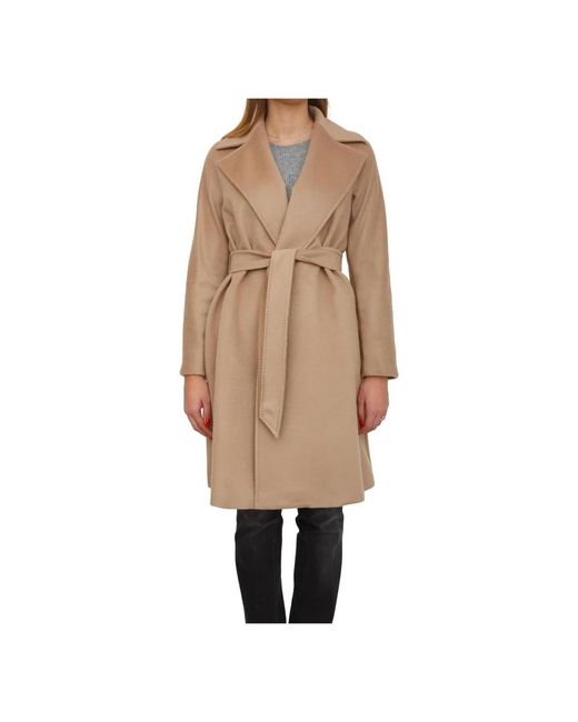 Max Mara Natural Belted Coats