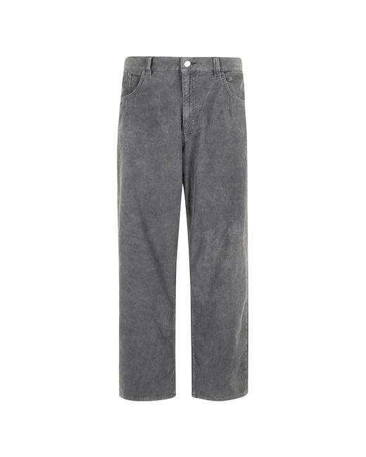 sunflower Grijze Geribbelde Wijde Pijp Broek in het Gray voor heren