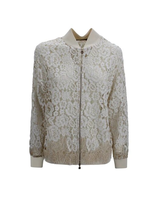 D.exterior Gray Bomber Jackets