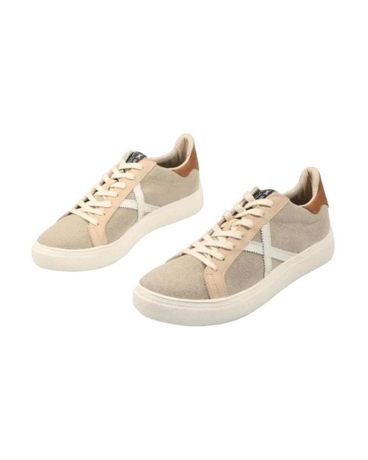 Munich Schoenen ,Bruin ,Urban Stijl Sneakers in het Natural voor heren