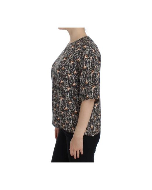 Dolce & Gabbana Black Blouses