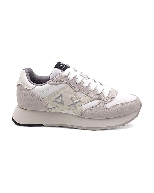 Sun 68 White Sneakers for men