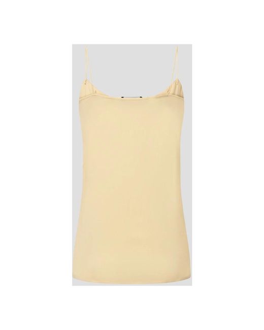 Fabiana Filippi Natural Sleeveless Tops