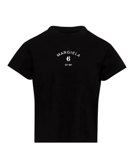 MM6 by Maison Margiela Black T-Shirts