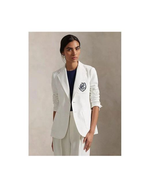 Polo Ralph Lauren White Stilvolle Sako Kleidung Für Männer
