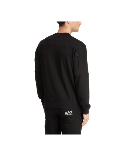 EA7 Black Sweatshirts for men
