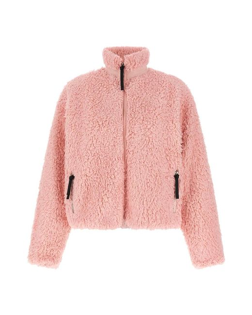 Jil Sander Pink Faux Fur & Shearling Jackets