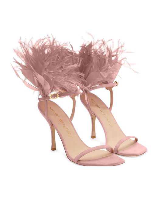 Stuart Weitzman Pink High Heel Sandals
