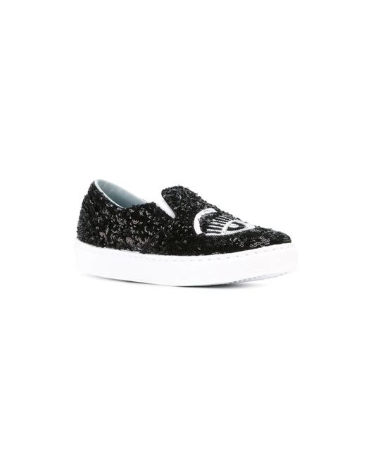 Chiara Ferragni Black Sneakers