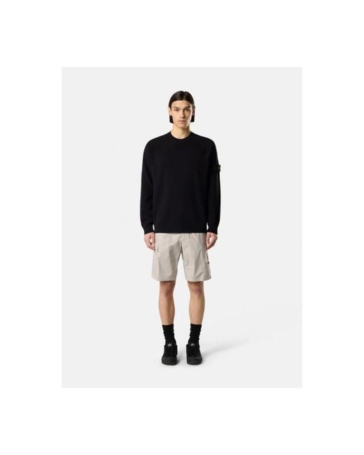 Stone Island Blue Round-Neck Knitwear for men