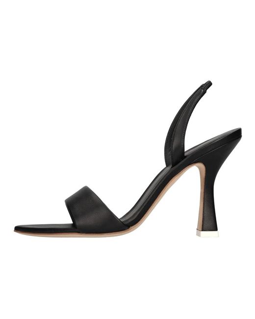 3Juin Black High Heel Sandals