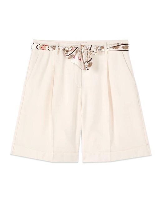 Casual Shorts Oltre de color Natural