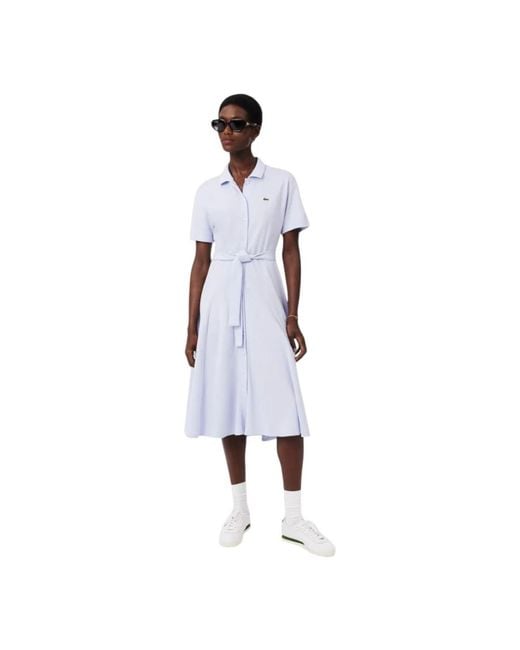 Shirt Dresses Lacoste de color White