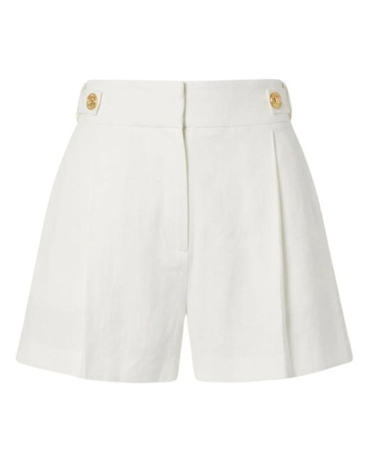 Elisabetta Franchi White Short Shorts