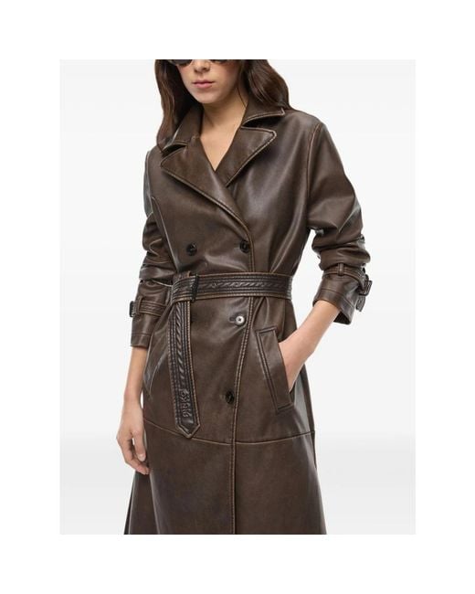 Pinko Brown Trench Coats