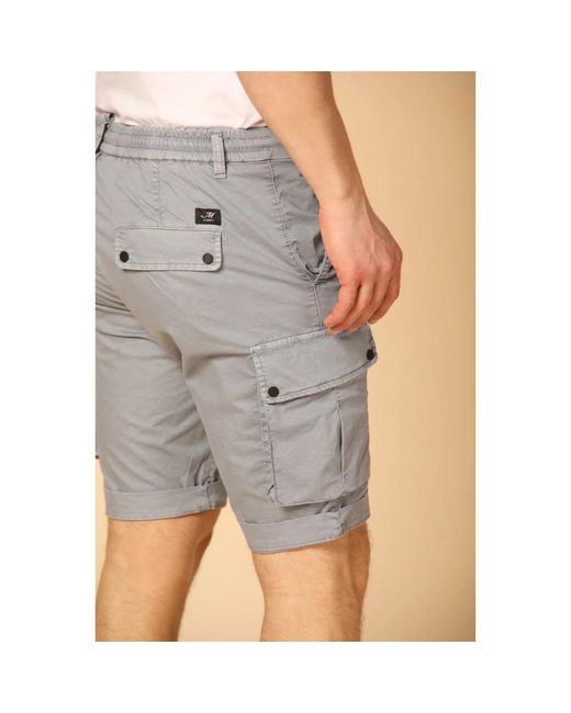 Mason's Athleisure cargo bermuda shorts in Gray für Herren