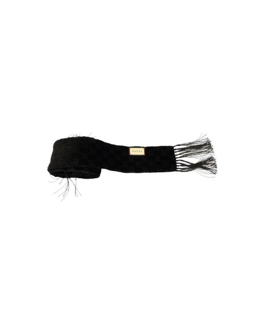 Gucci Black Scarves