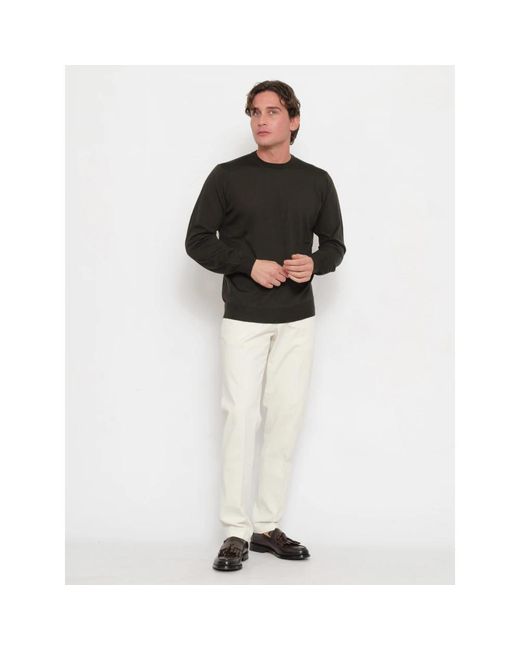 FILIPPO DE LAURENTIIS Black Round-Neck Knitwear for men