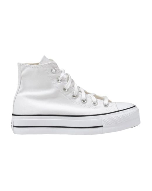 Converse Chuck Taylor All Star Platform High in het White