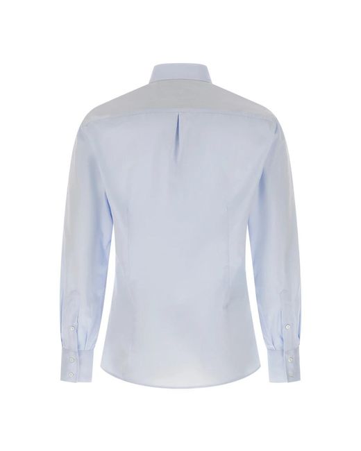 Brunello Cucinelli Blue Formal Shirts for men