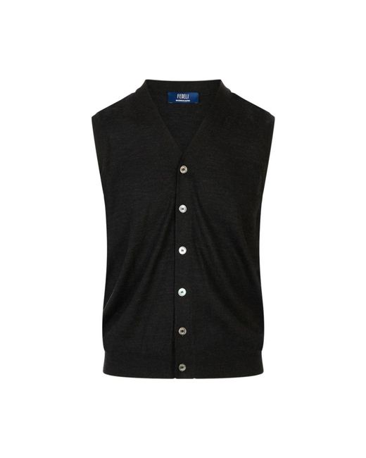 Cardigans Fedeli de hombre de color Black