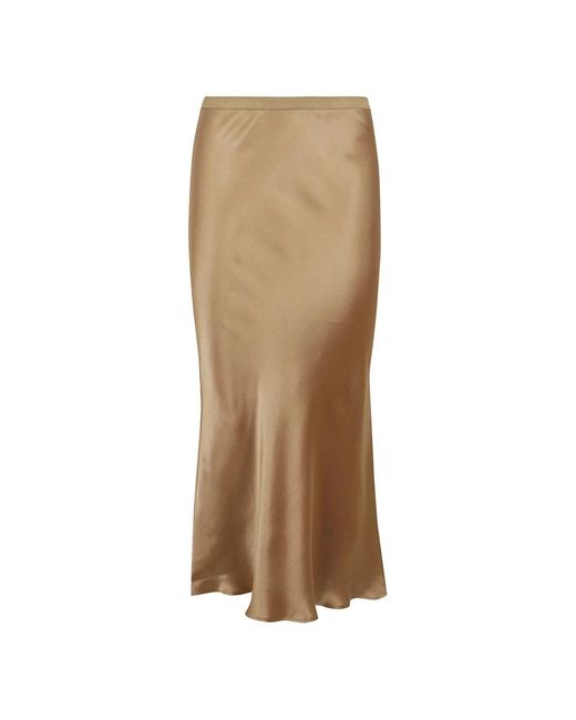 Midi Skirts Anine Bing de color Brown