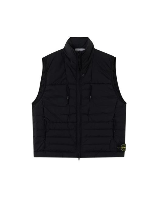 Vests Stone Island pour homme en coloris Black
