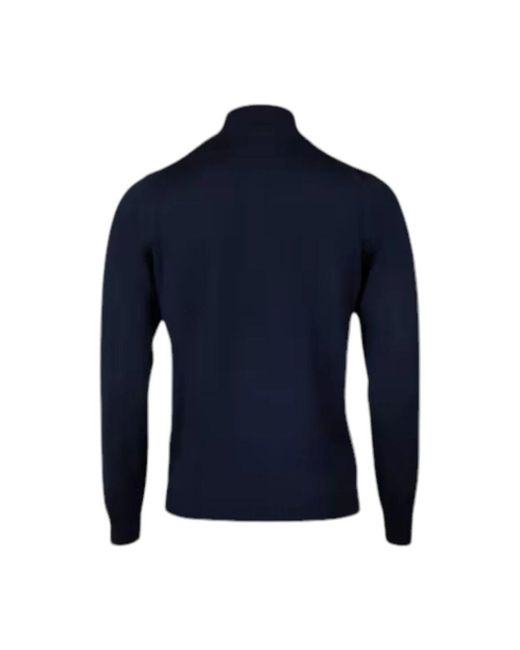 Stenstroms Klassischer merinowoll-halbzip-pullover in Blue für Herren