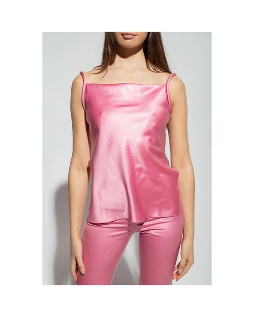 Nanushka Pink Sleeveless Tops