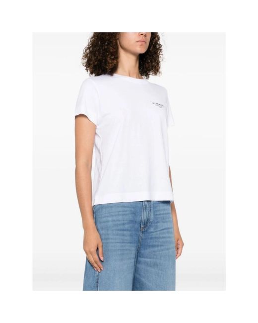 Givenchy T-Shirt Met Stamp Print in het White
