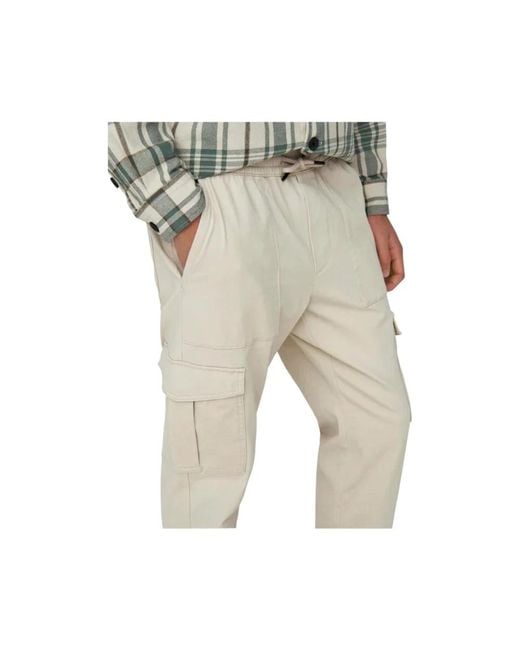 Only & Sons Natural Slim-Fit Trousers for men