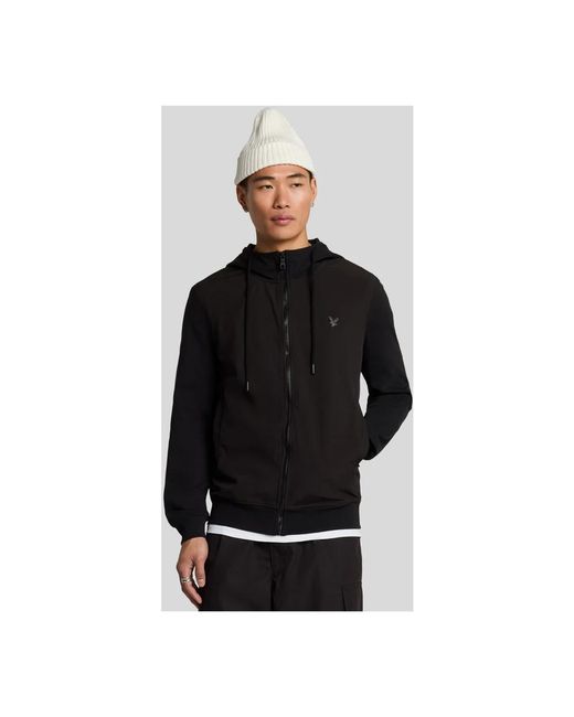 Lyle & Scott Black Zip-Throughs for men