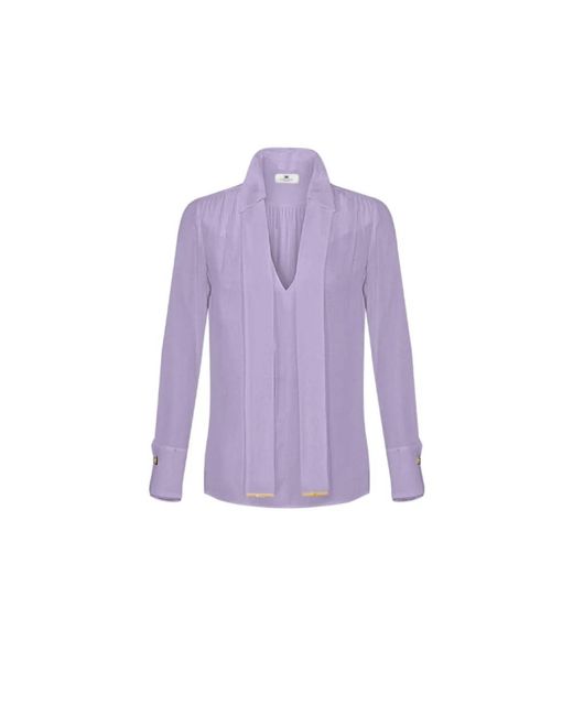 Elisabetta Franchi Purple Blouses