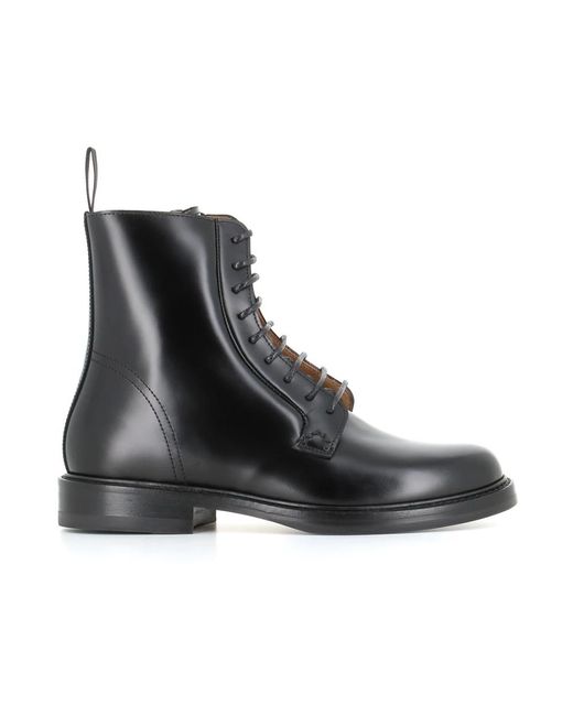 Henderson Black Lace-Up Boots