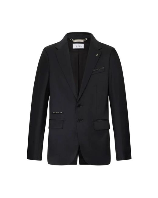 Philipp Plein Black Formal Blazers for men
