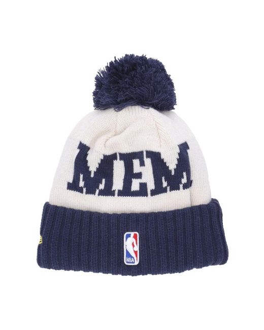 KTZ Accessoires ,Zwart ,Nba Draft Pom Pom Beanie Hat in het Blue voor heren